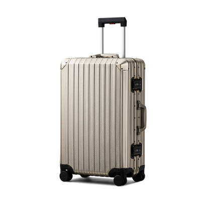 TREVA Aluminum Suitcase Champagne