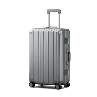 TREVA Aluminum Suitcase Silver