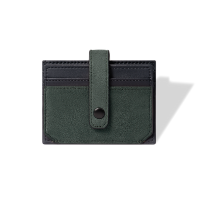 RFID-Blocking Alcantara Slim Wallet MVST#color_green