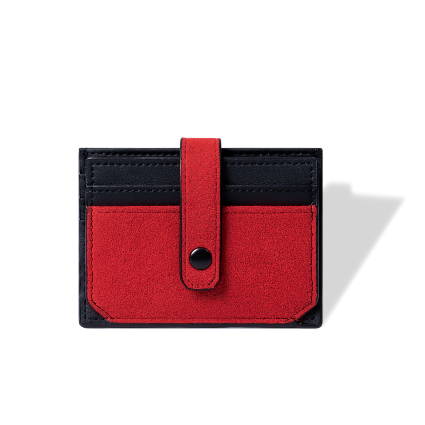 RFID-Blocking Alcantara Slim Wallet MVST#color_red
