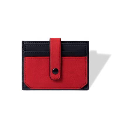 RFID-Blocking Alcantara Slim Wallet MVST#color_red