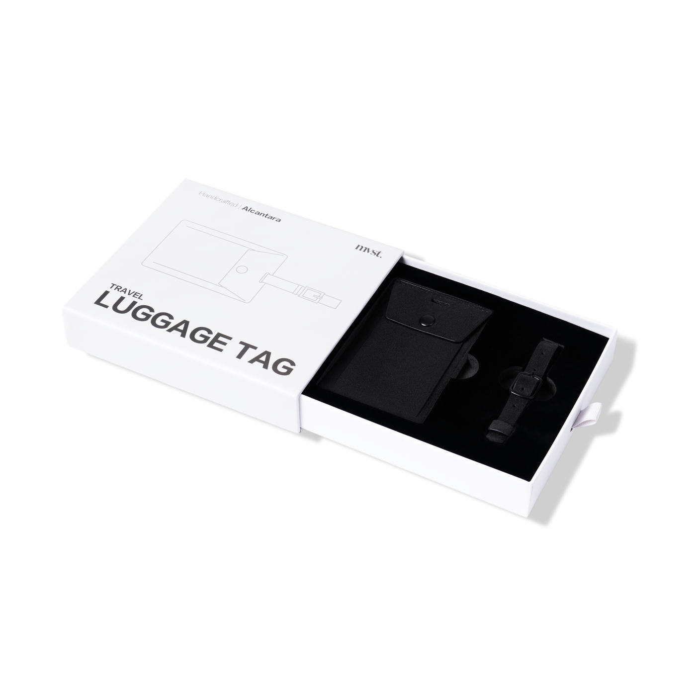 Alcantara Luggage Tag