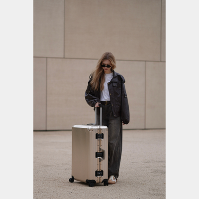 TREVA Aluminum Suitcase Champagne