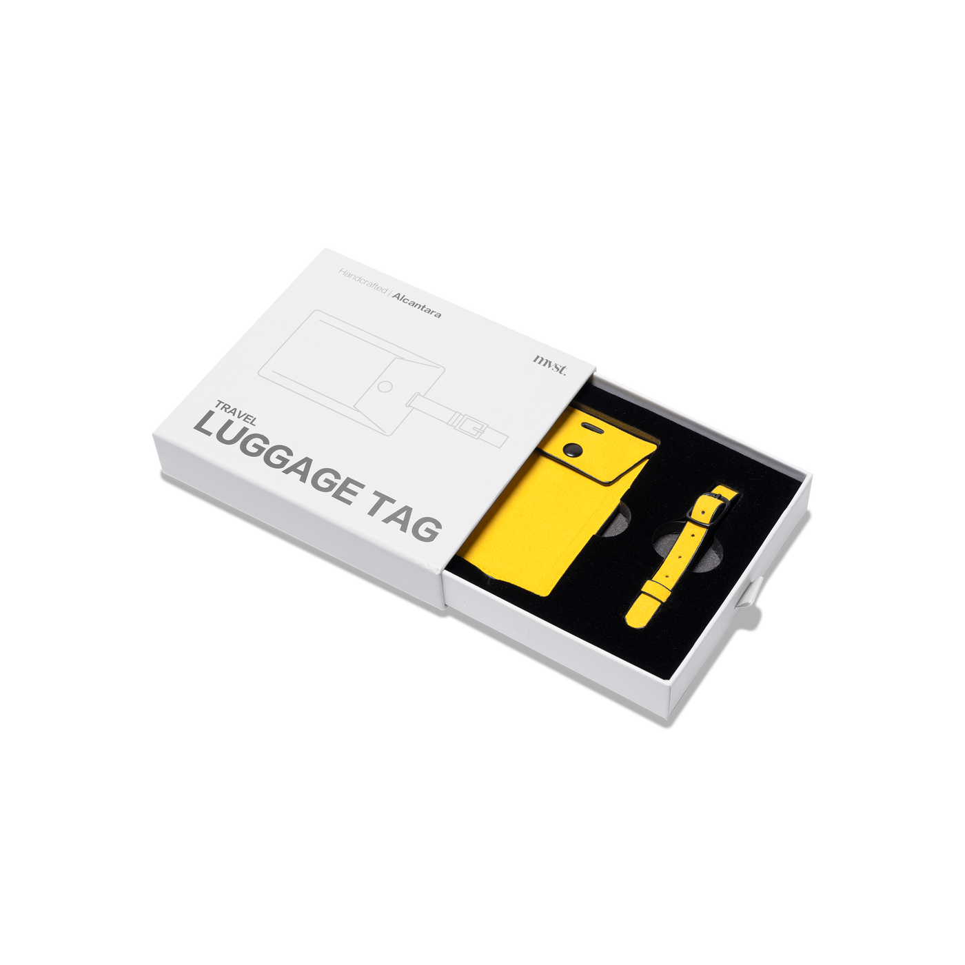 Alcantara Luggage Tag