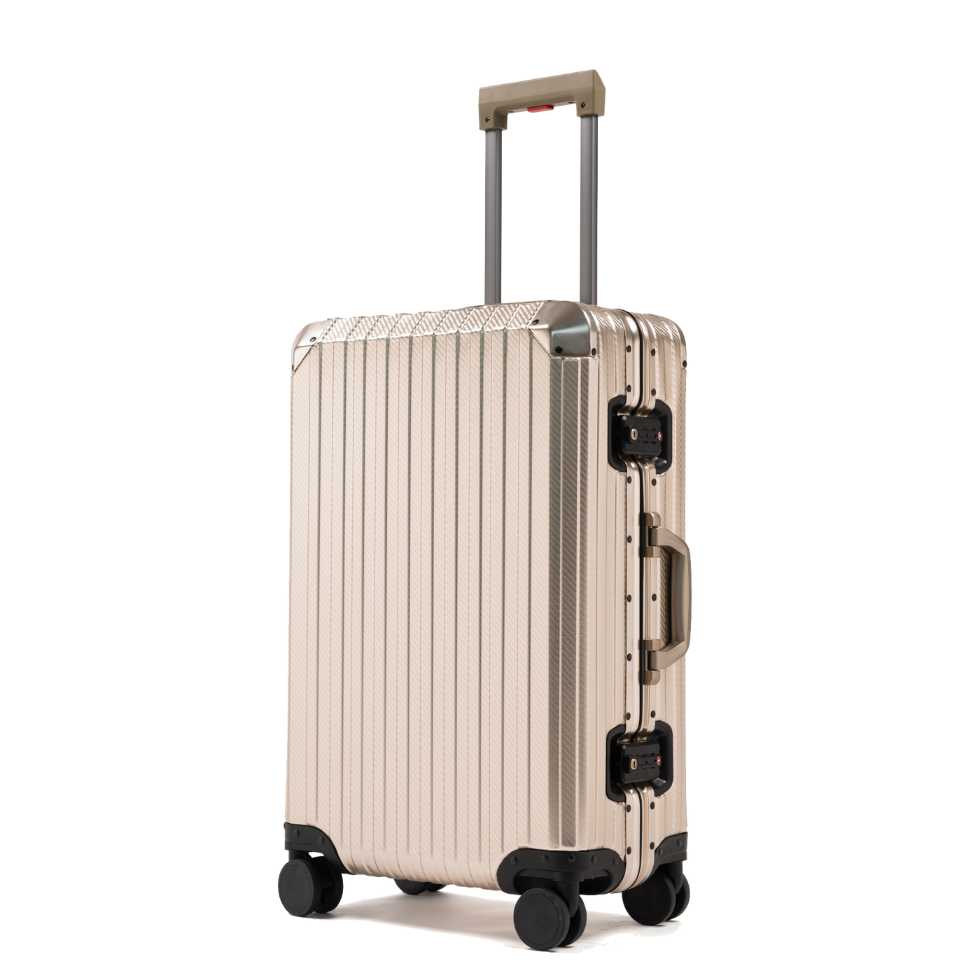 TREK Aluminum Suitcase Champagne