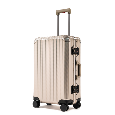 TREK Aluminum Suitcase Champagne