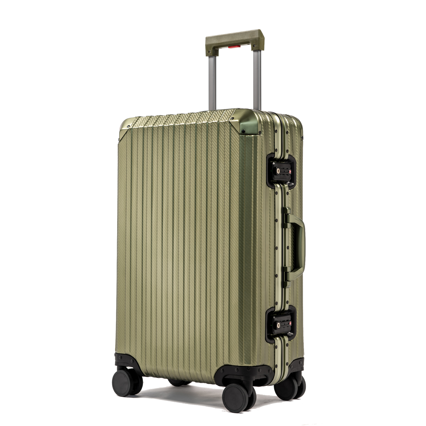 TREK Aluminum Suitcase Army Green