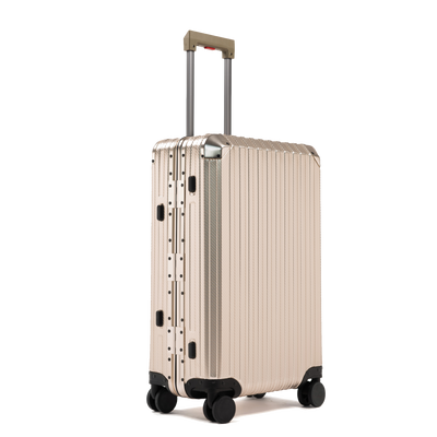 TREK Aluminum Suitcase Champagne
