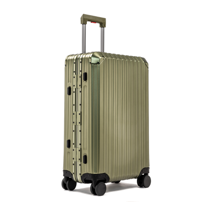 TREK Aluminum Suitcase Army Green