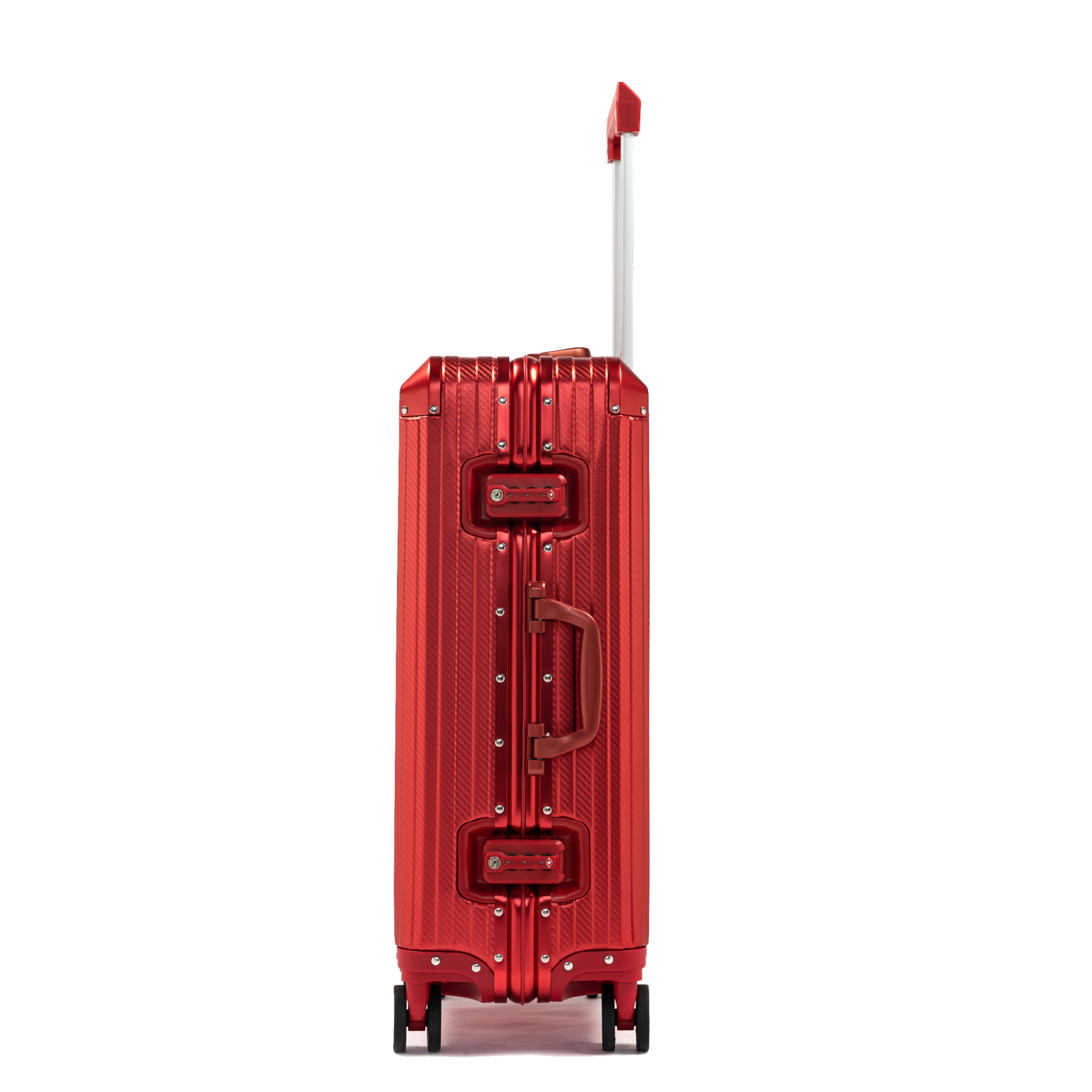 TREK Aluminum Suitcase Red