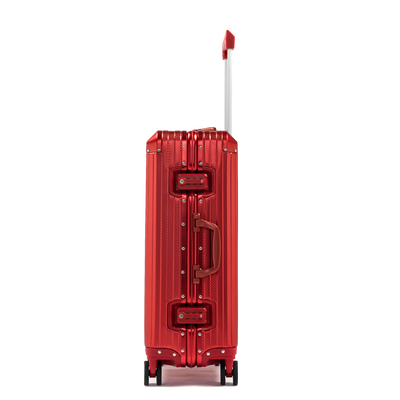 TREK Aluminum Suitcase Red
