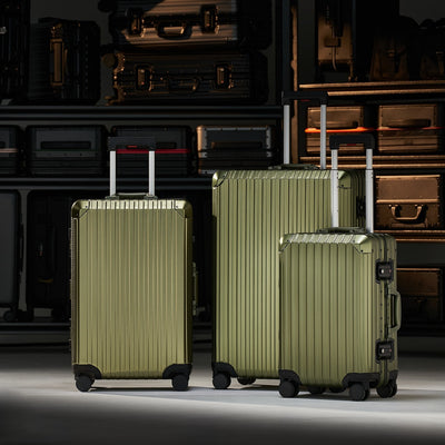 TREK Aluminum Suitcase Army Green