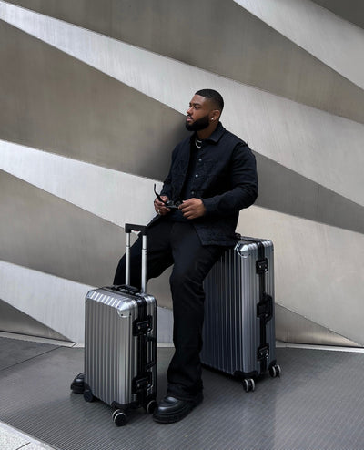 TREVA Aluminum Suitcase Gunmetal