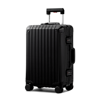 TREVA Aluminum Suitcase Black