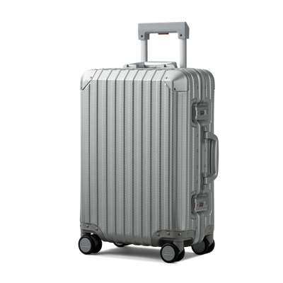 TREVA Aluminum Suitcase Silver