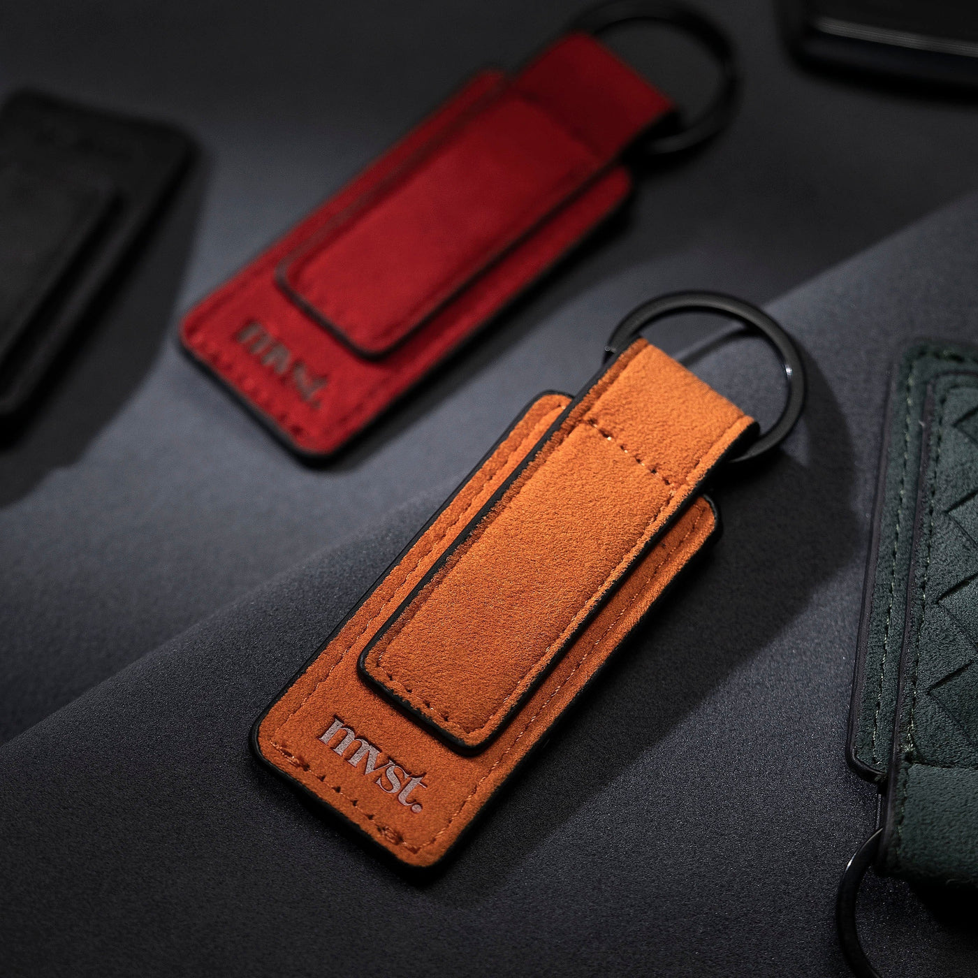 Alcantara Keychain Tag