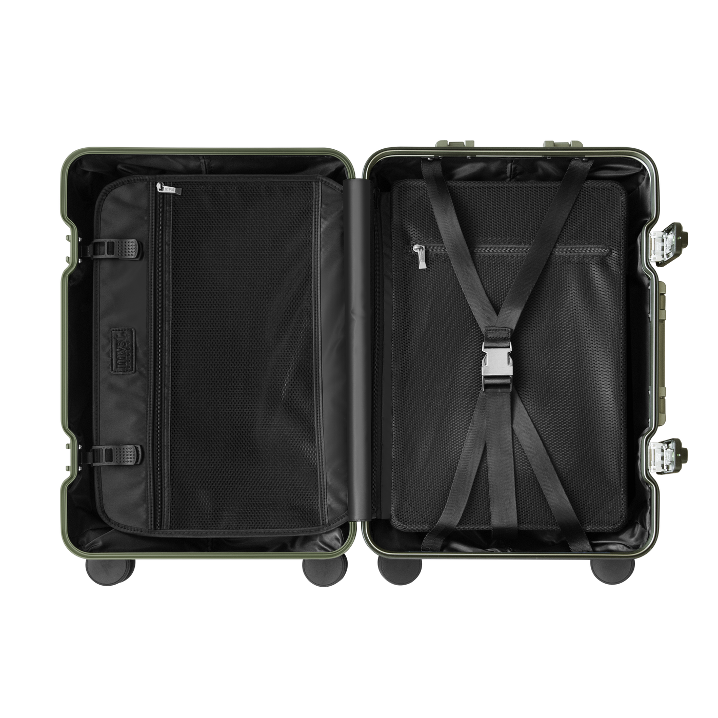 TREVA Aluminum Suitcase Army Green