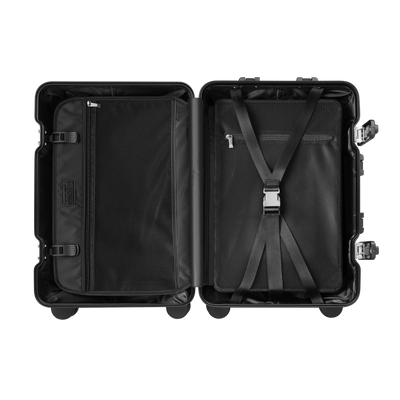 TREVA Aluminum Suitcase Black
