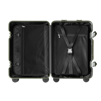TREK Aluminum Suitcase Army Green