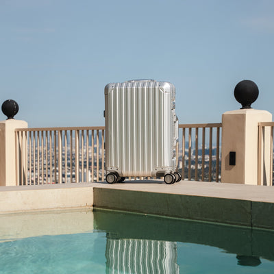 TREVA Aluminum Suitcase Silver