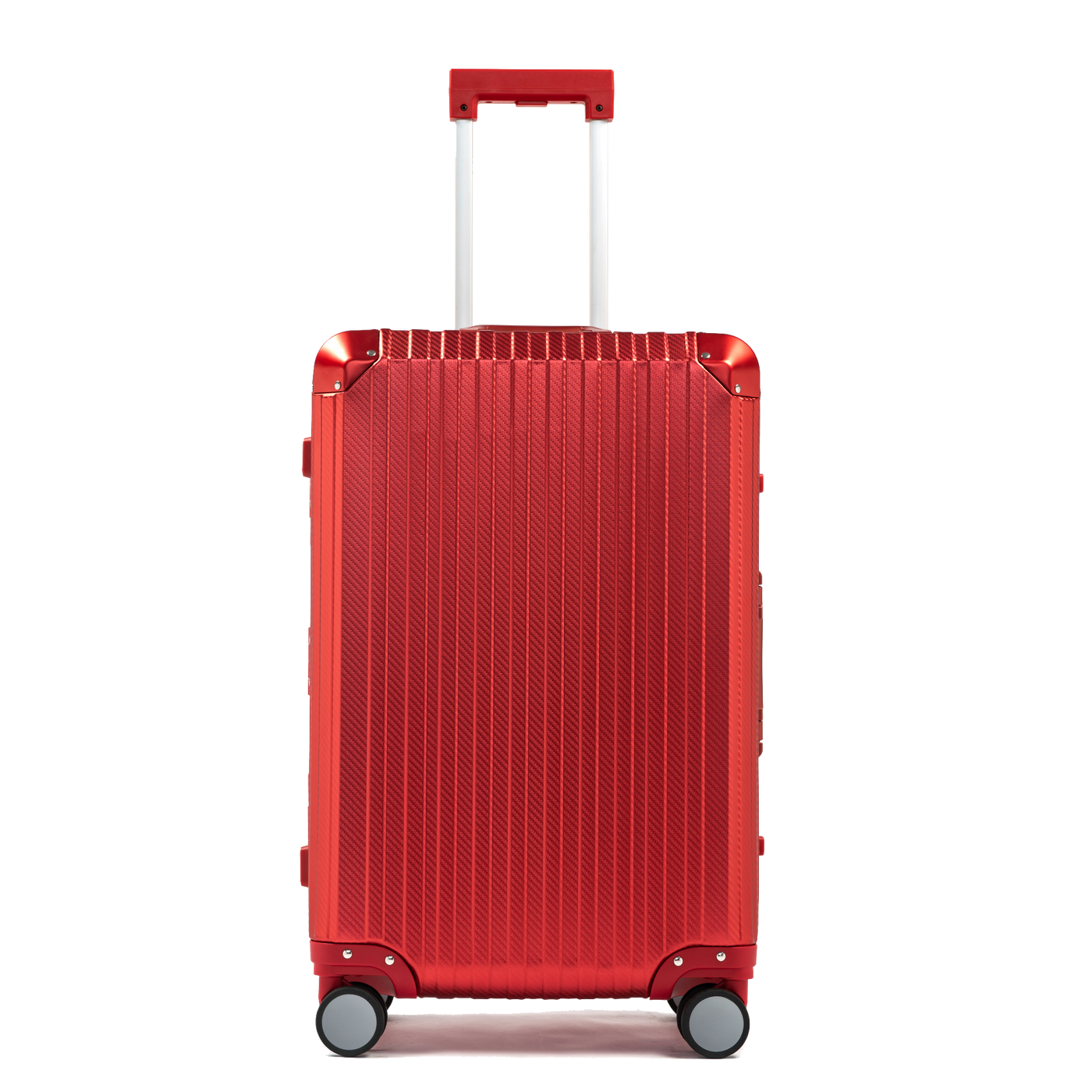 TREK Aluminum Suitcase Red