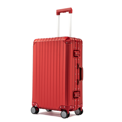 TREK Aluminum Suitcase Red