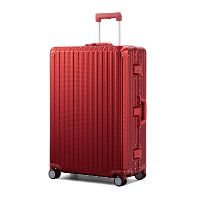 TREVA Aluminum Suitcase Red