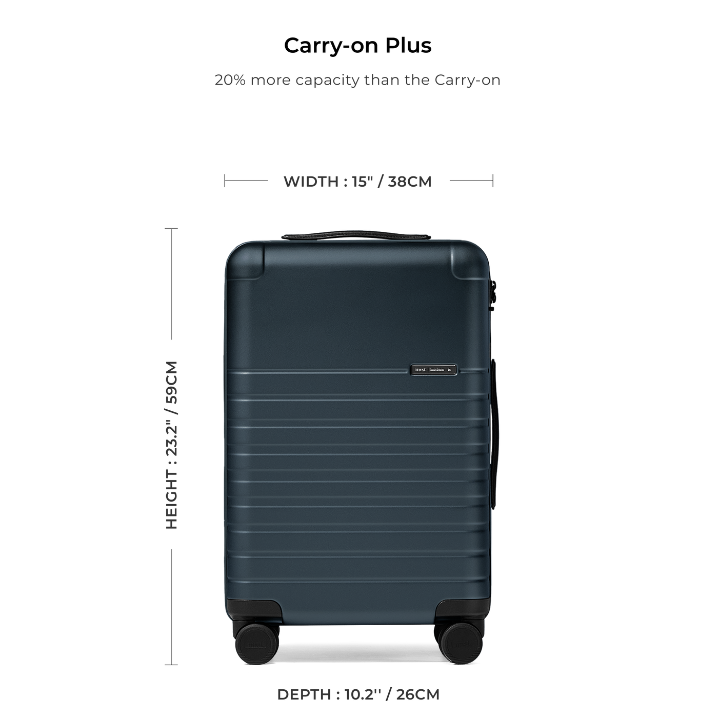 Essential Collection Suitcase Navy Blue MVST#size_Carry-On Plus