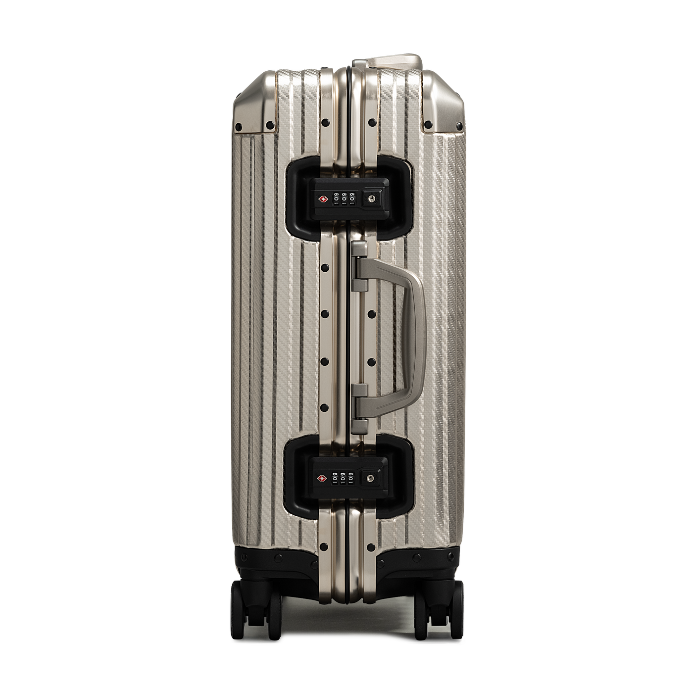 TREVA Aluminum Suitcase Champagne